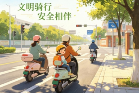 我的爸妈是文明骑手——一车一礼，一路文明