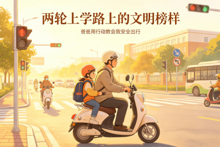 我的爸爸是文明骑手 —— 守规则的背影，是最好的教育